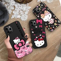 cute hello kitty phone case silicone soft for iphone 13 12 11 pro mini xs max 8 7 plus x 2020 xr cover