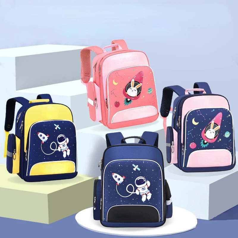 Детский школьный ранец для мальчиков и девочек, вместительный рюкзак для детей дошкольного возраста, начальной школы для девочек-подростко...