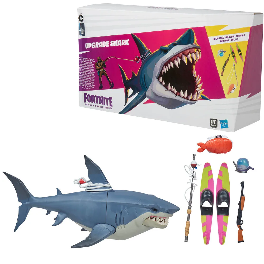 

Original Hasbro FORTNITE Hasbro Victory Royale Series Upgrade Shark Collectible 6-inch Action Figure with Accessories New