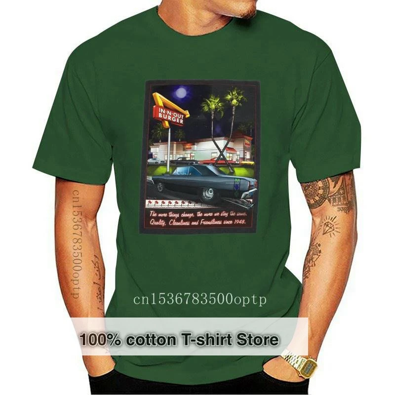 

New 2010 In-N-Out Burger 2-Sided Graphic Mens Tops Tee T Shirt Size Large T-Shirt Big Tall
