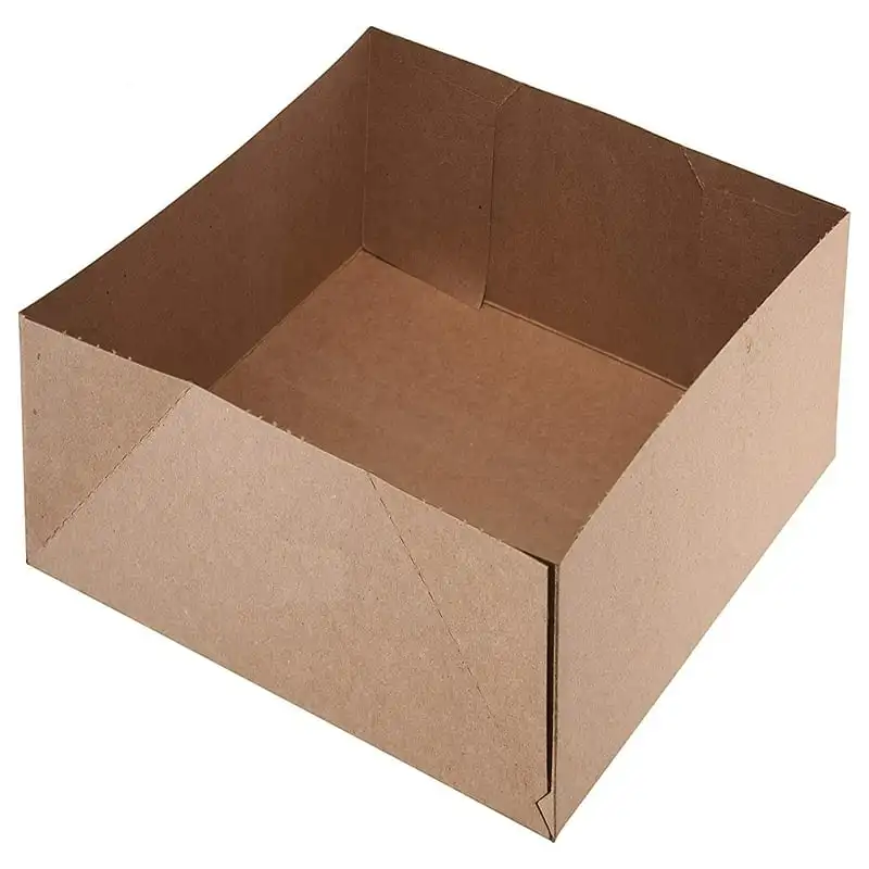 

Pack] Kraft Paperboard 4 Corner Pop Up Food Tray Carrier - Food and Drink Stadium Tray Carrier - Theater Snack Carrier Box - 10