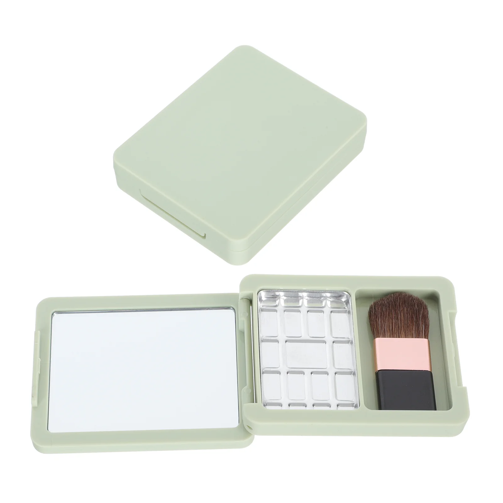 

2 Sets Empty 11 Grids Eyeshadow Makeup with Blush Brush Cosmetics Organizers for Blush Eyeshadow Lipstick Blush Powder
