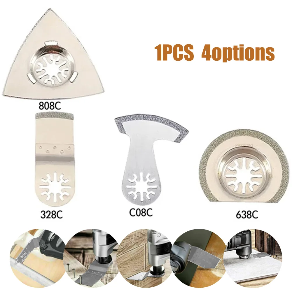 

1PC Diamond E-cut Circular Oscillating Saw Blades Triangle Rasp Multitool Tile For Fein Starlock MX30 Saws Blades