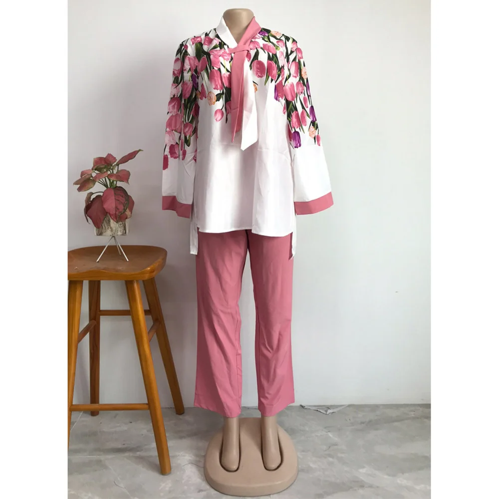 Женские Модные африканские костюмы Shein 2022 нигерийские Большие женские рубашки с