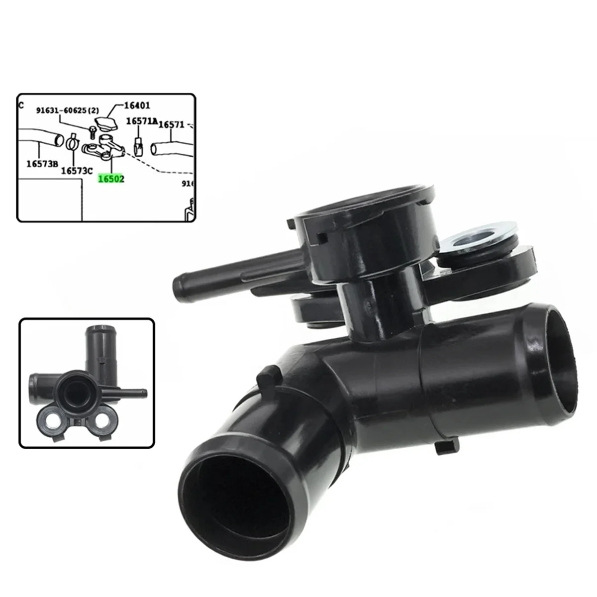 Новый водяной фланец для корпуса термостата радиатора Toyota Triumph Probox NCP55V NCP51 1nzfe 2002 +