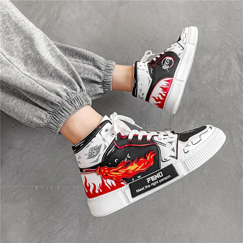 Аниме обувь Rengoku Kyoujurou Kamado Tanjirou модель призрака рассекающее лезвие