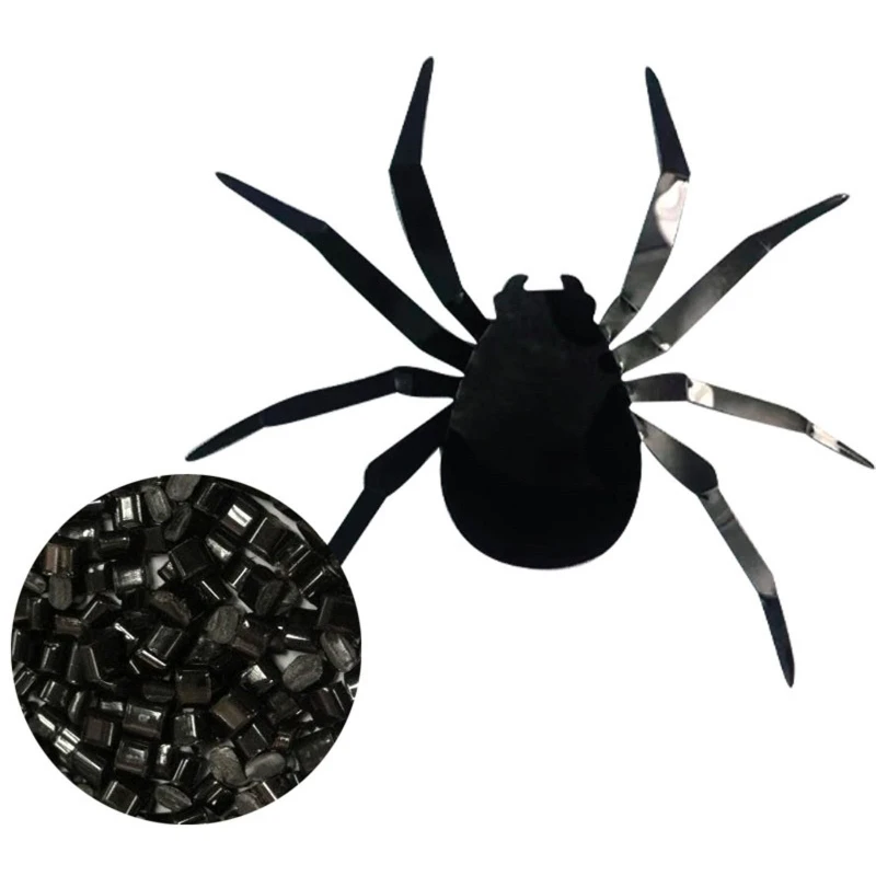 Horror 3D PET Spider Wall Stickers 70pcs/set Different Sizes Art Wallpaper for Halloween Party Home Door Window Decoration |