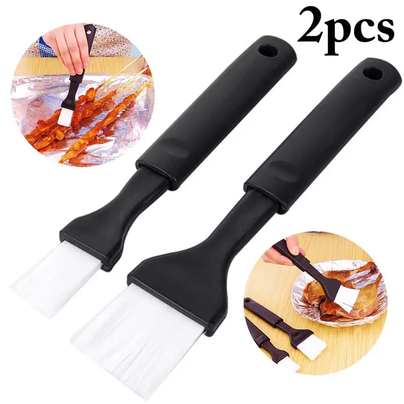 

2pcs Useful Silicone Baking Bakeware Bread Cook Pastry Oil Cream BBQ Tools Heat Resistant Long Handle Basting Brush 2019 New