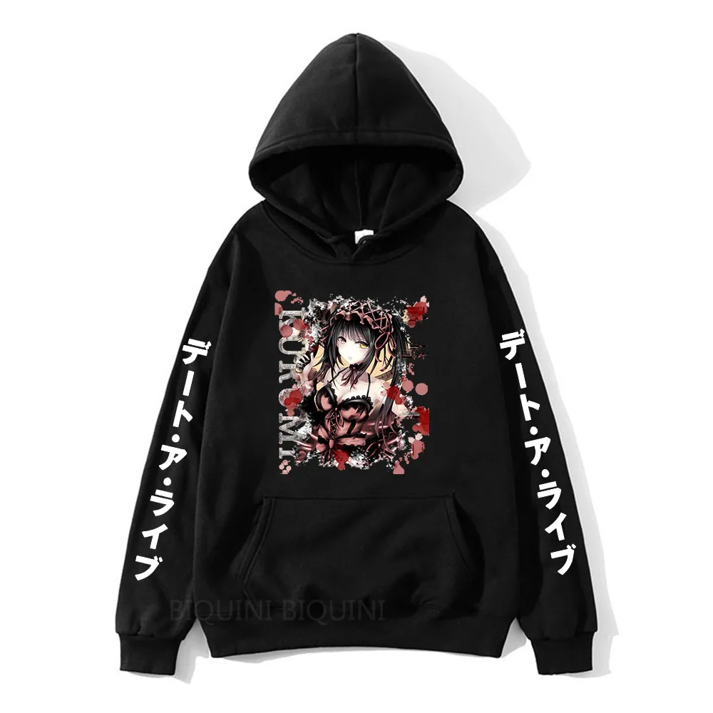 

Men Clothing Anime Cartoon Hoodies Japanese Manga Date A Live Print Sweatshirts Sudaderas