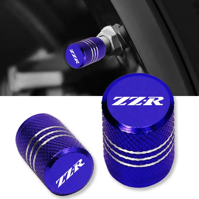 

For KAWASAKI ZZR600 ZZR1200 ZZR1400 ZZR1100 Motorcycle Tire Valve Air Port Stem Cover Cap Plug CNC Accessories