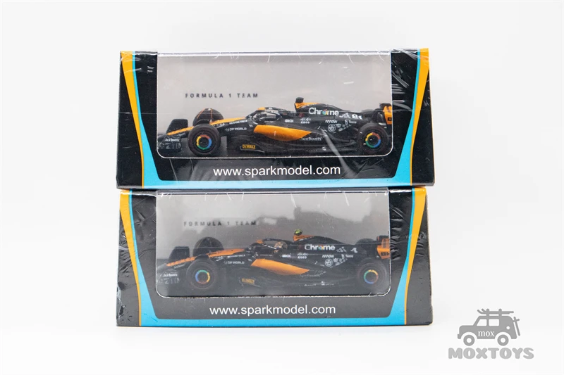 Литая под давлением модель автомобиля Spark 1:64 MCL60 No 4 / 81 Las Wegas GP 2023