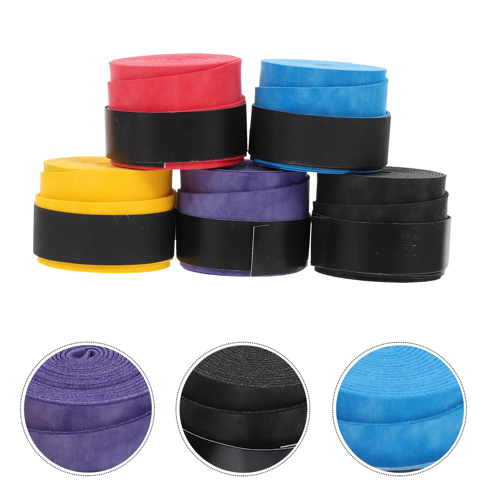 

5 шт., Нескользящая лента для теннисных ракеток