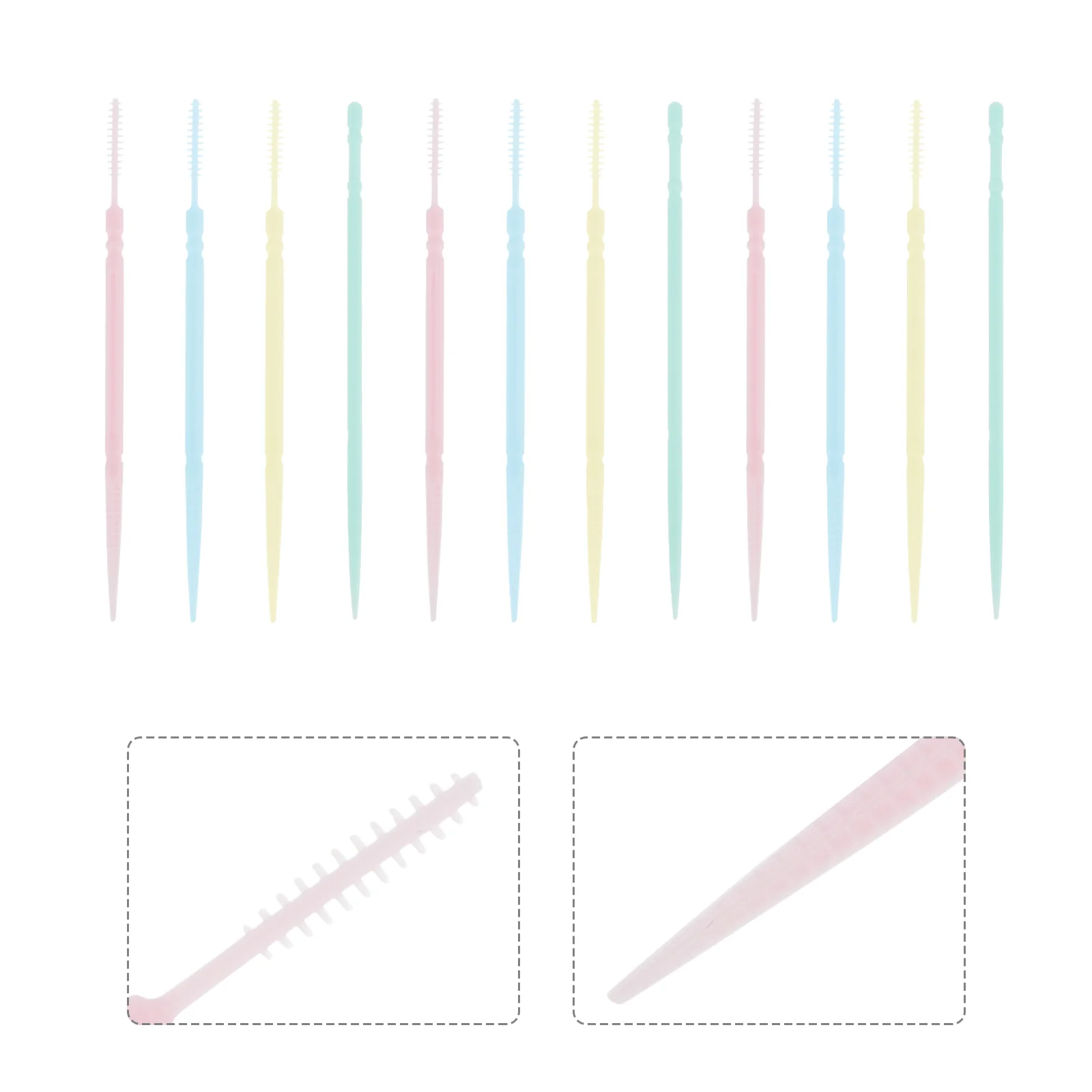 

1 Set Practical Convenient Dual-use Portable Toothpick Brushes Interdental Brushes