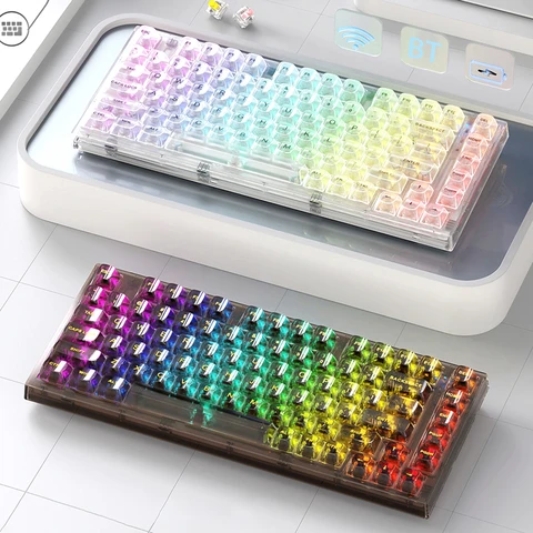 LAIMANEI 82 клавиш беспроводная механическая RGB клавиатура