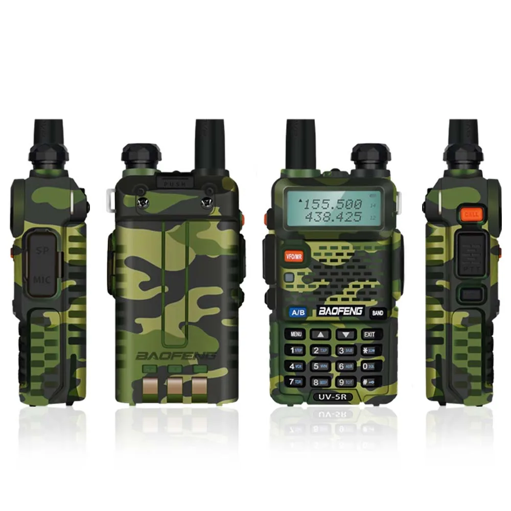 Baofeng UV-5R Walkie Talkie 5W Dual Band Two Way Radio UV 5R Amateur Portable CB Ham Radio VHF/UHF Transceiver Intercom 5r
