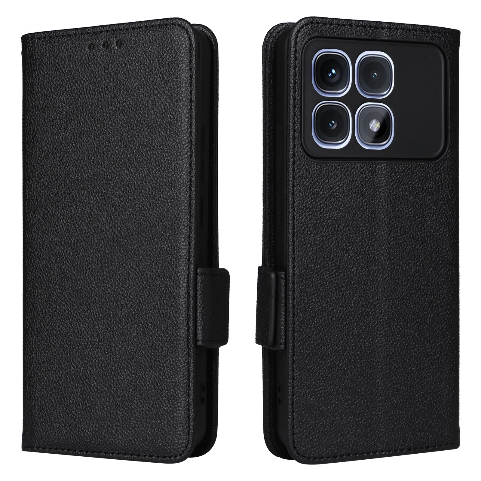 Чехол-кошелек с слотом для карт Xiaomi Redmi K70 ультрамагнитный кожаный флип-чехол