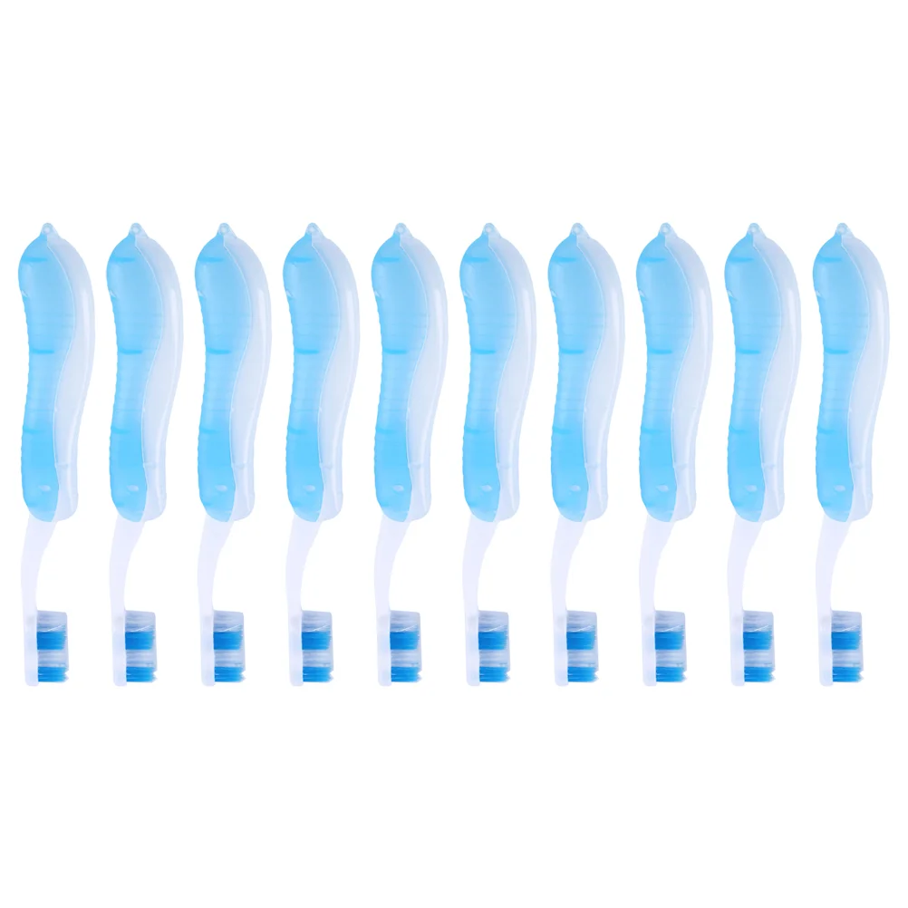 

Folding 10Pcs Foldable Travel Brushes for Travel Trip Camping Outside