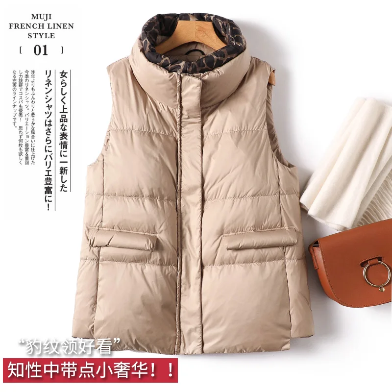 Luxury High Quality 90%  White Duck Down  Winter Jacket Vest Women  Casual  Autumn/Winter  Casaco Feminino Inverno 2022
