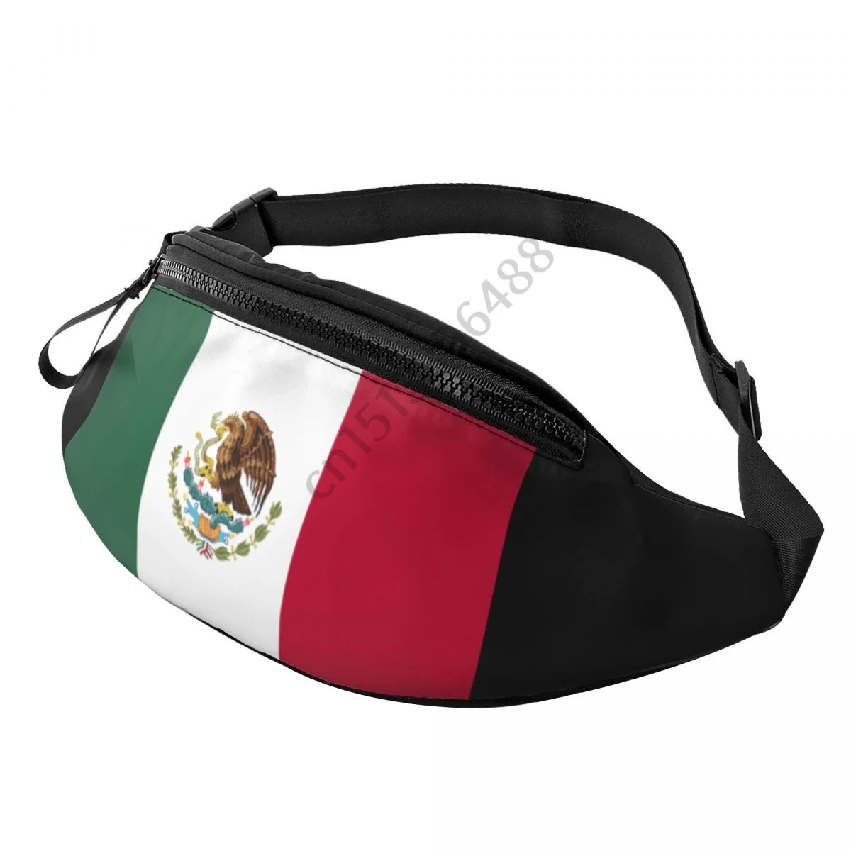 

Mexico Country Flag Women Men Fanny Pack Waist Bag Native Hip Lightweight Strap Waist Pack for Running Hiking