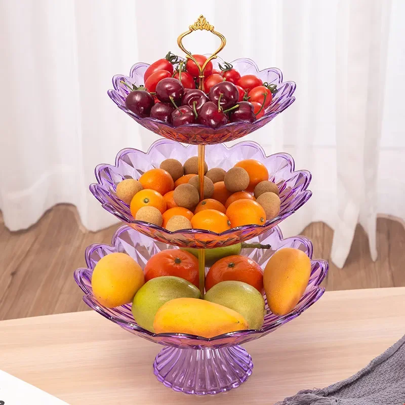 2/3 яруса пластиковая тарелка фруктовые миски декоративные вечерние десерты