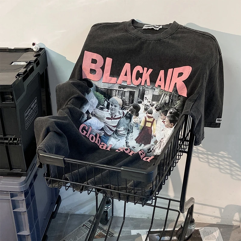 

Футболка женская оверсайз с коротким рукавом и принтом, уличная одежда оверсайз в стиле хип-хоп, готический Повседневный Топ в стиле Харадз...