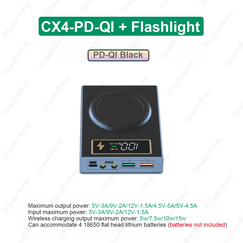 Фото CX4 4*18650 Чехол PowerBank с аккумулятором без сварки 5 В 2 А Двойной USB-держатель Коробка для хранения аккумуляторов DIY Чехол для зарядного устройства для телефона Съемный