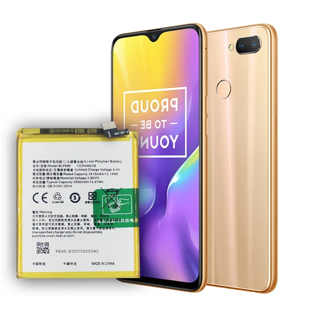 BLP695 Новая сменная батарея для OPPO Realme U1 RMX1833 RMX1831 3500 мАч встроенные литиевые