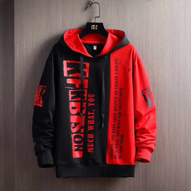 

Men Sweatshirts Hoodie Men Tops Spring and Autumn Street Men Wear Japanese Hip-Hop Casual Fashion Loose Hoodies Men