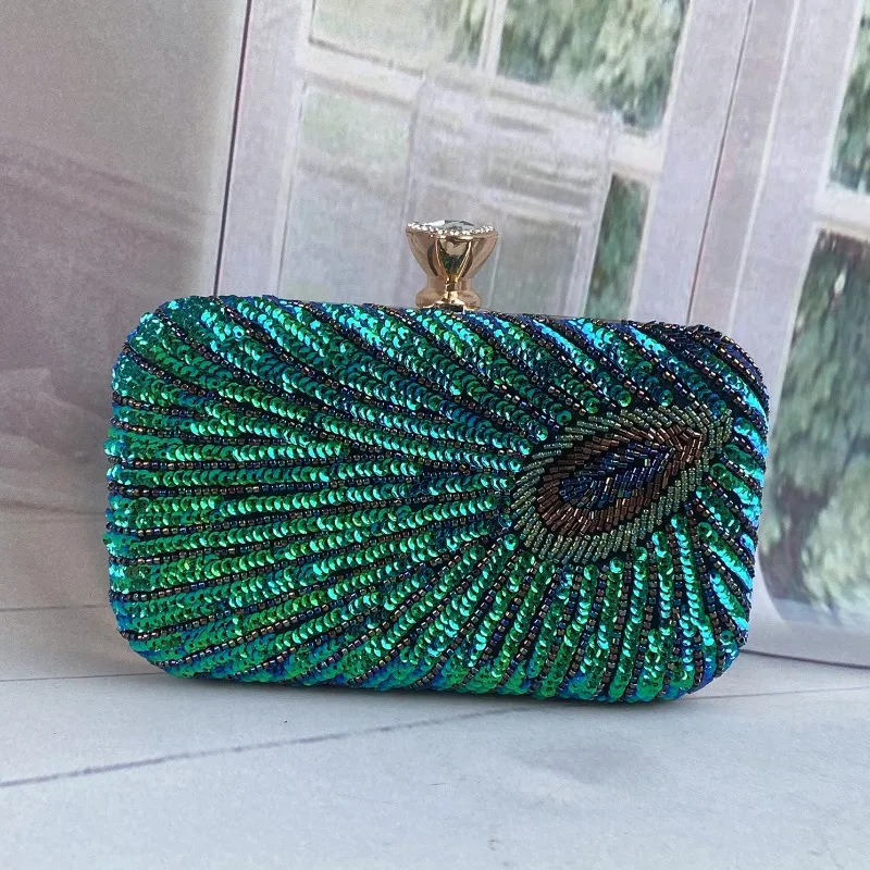 Вечерние сумки в стиле ретро женские сумки-клатчи с вышивкой бисером кошелек