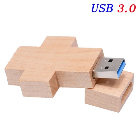 Религиозный деревянный крест высокоскоростная Подарочная коробка Pen Drive Free Custom Logo Memory Stick 64GB/32GB/16GB/8GB/4GB U Disk