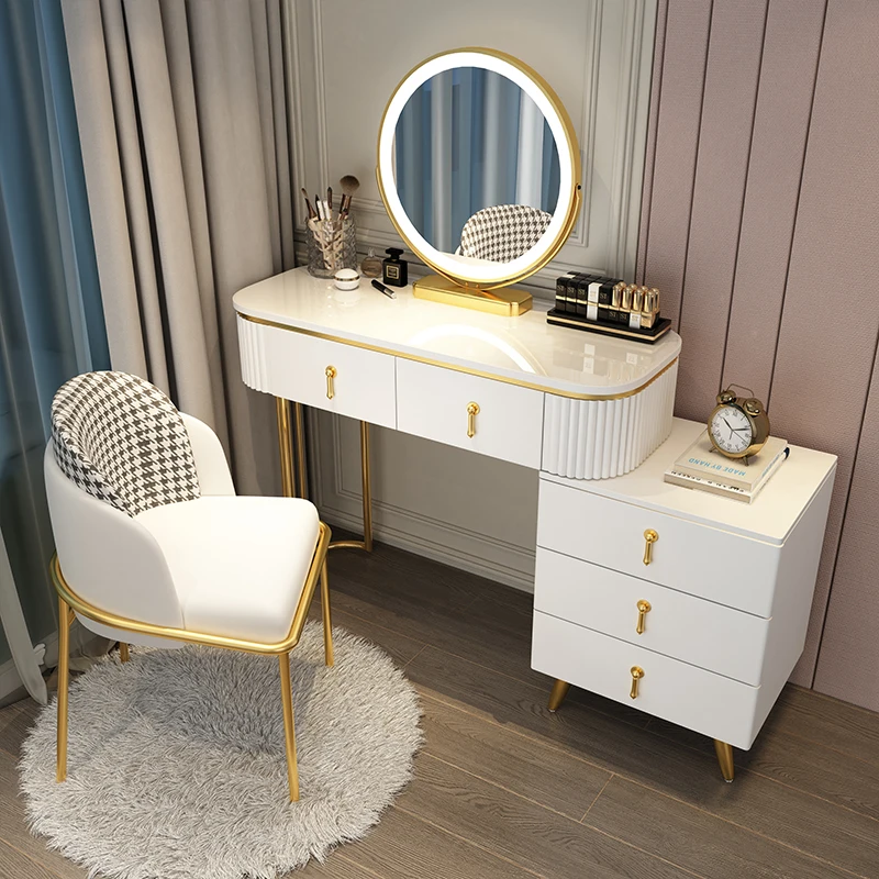 

Dressing Table Bedroom Modern Minimalist Multifunctional Storage Cabinets Makeup Cabinet Bedroom Furniture vanity dressers