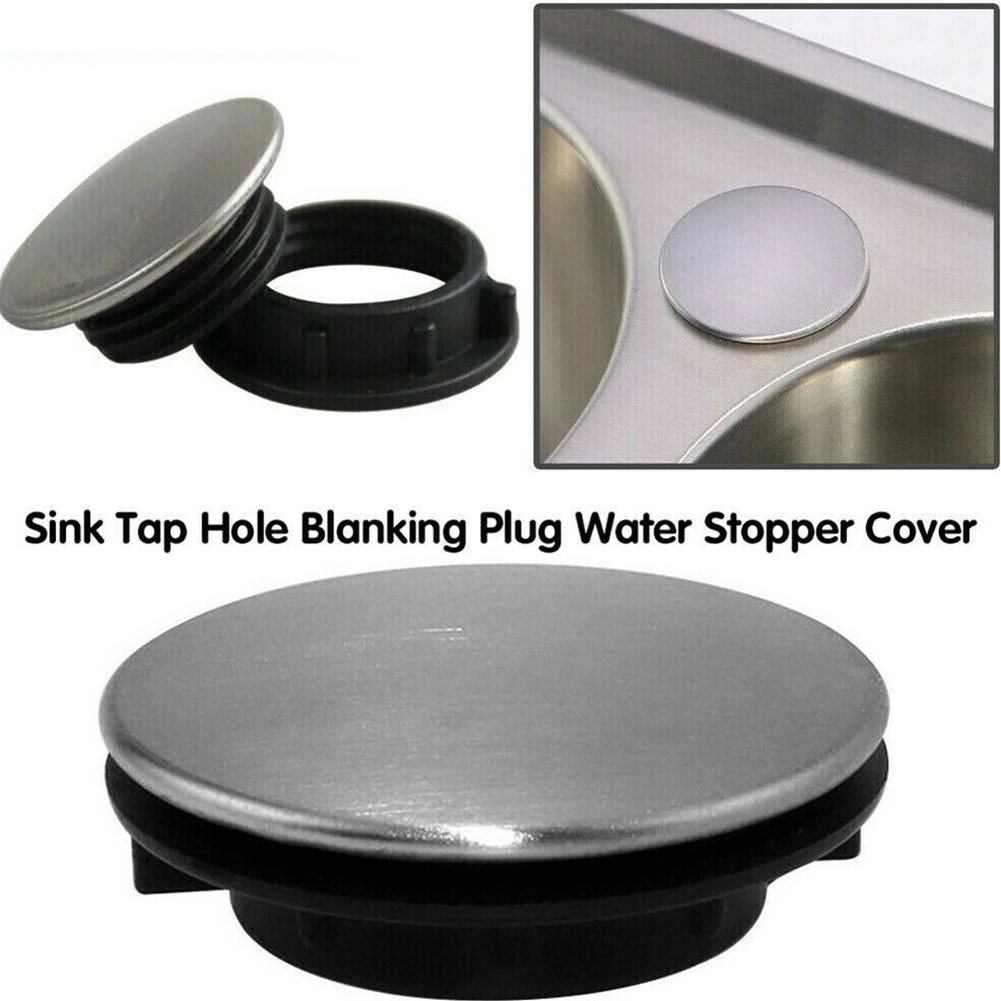 

Blanking Plug Sink Cover For Hole 28~40mm Kitchen Tool Replacement Silver Sink Tap Hole Stainless Steel Durable