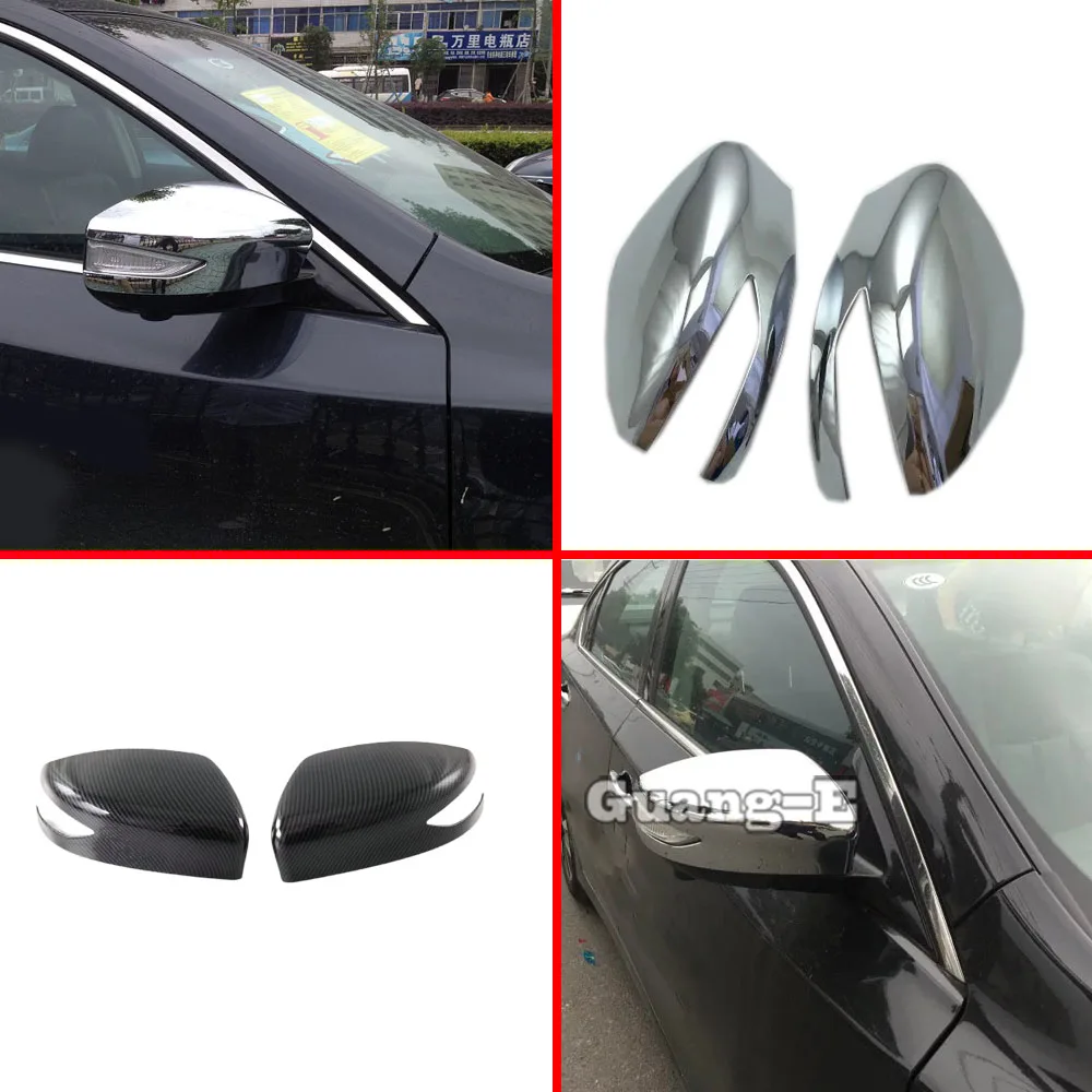 

For Nissan Altima Teana 2013 2014 2015 2016 2017 2018 Car ABS Chrome Stick Rear View Rearview Side Glass Mirror Cover Trim Frame