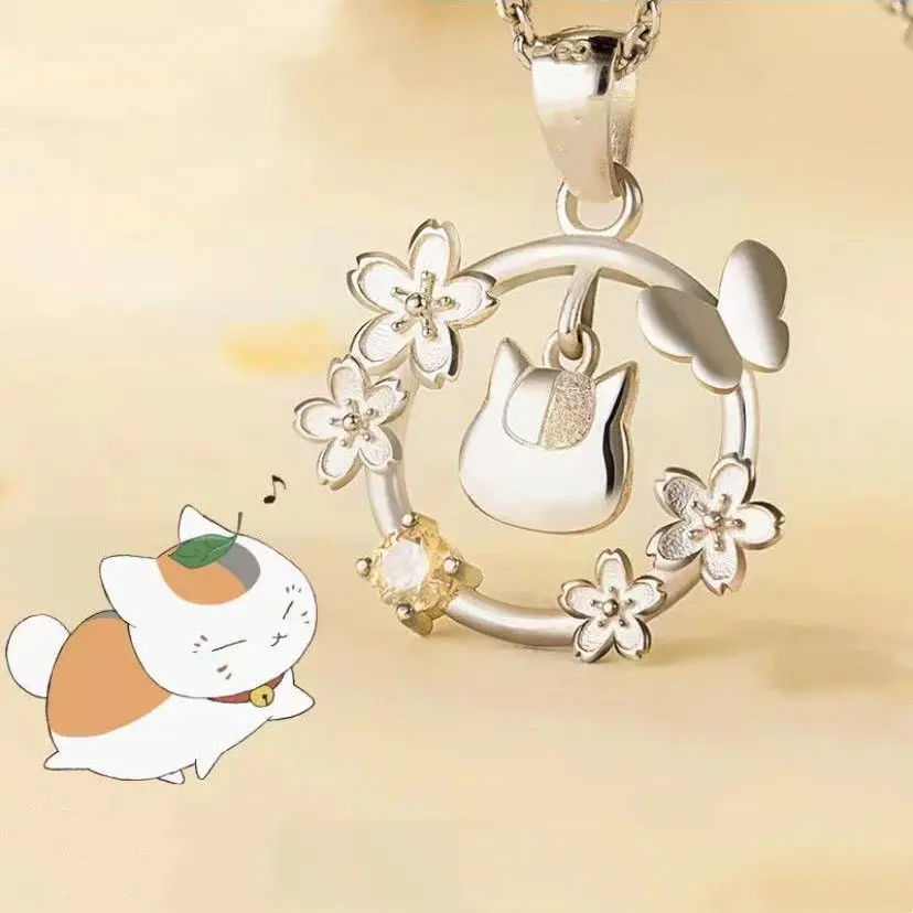 

Natsume Yuujinchou New Cat Pendant Cute Anime Around Anime Cat Teacher Ring Student Jewelry Birthday Gift