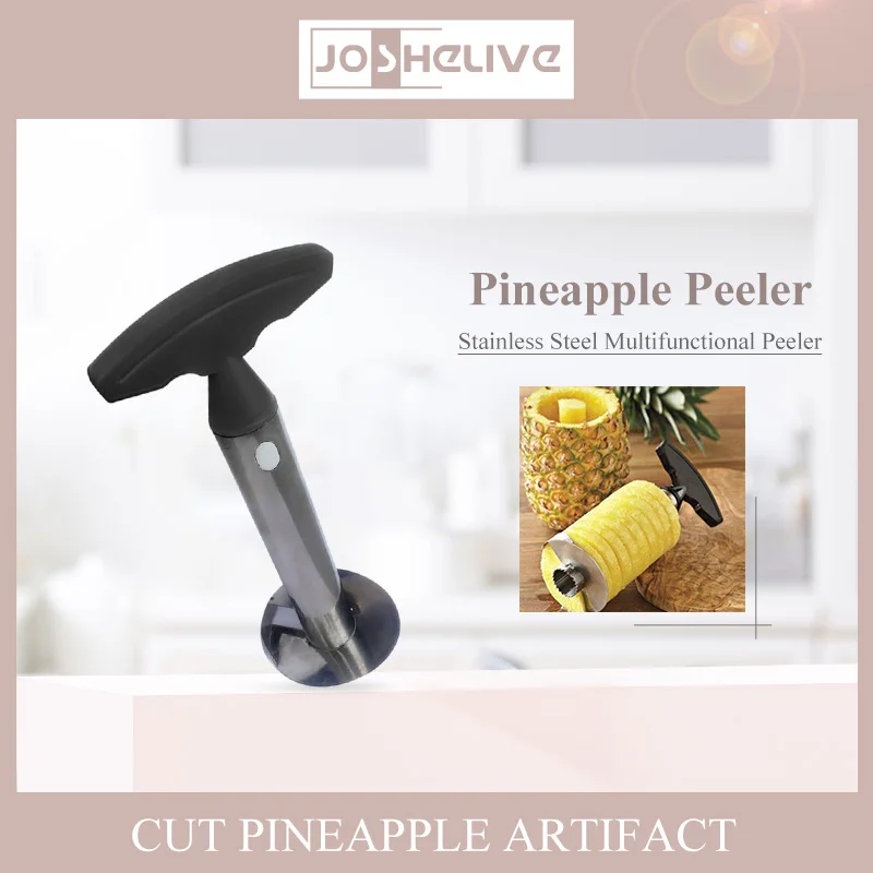 

Stainless Steel Pineapple Slicer Peeler Fruit Corer Slicer Kitchen Easy Tool Pineapple Spiral Cutter New Utensil Accessories