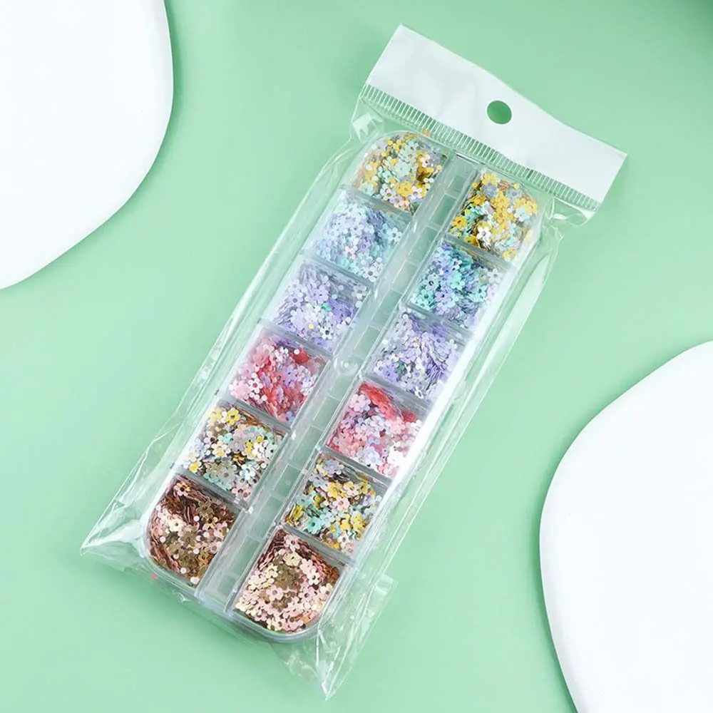 Аксессуары украшения для ресниц шармы ногтей с цветком сливы блестящие хлопья