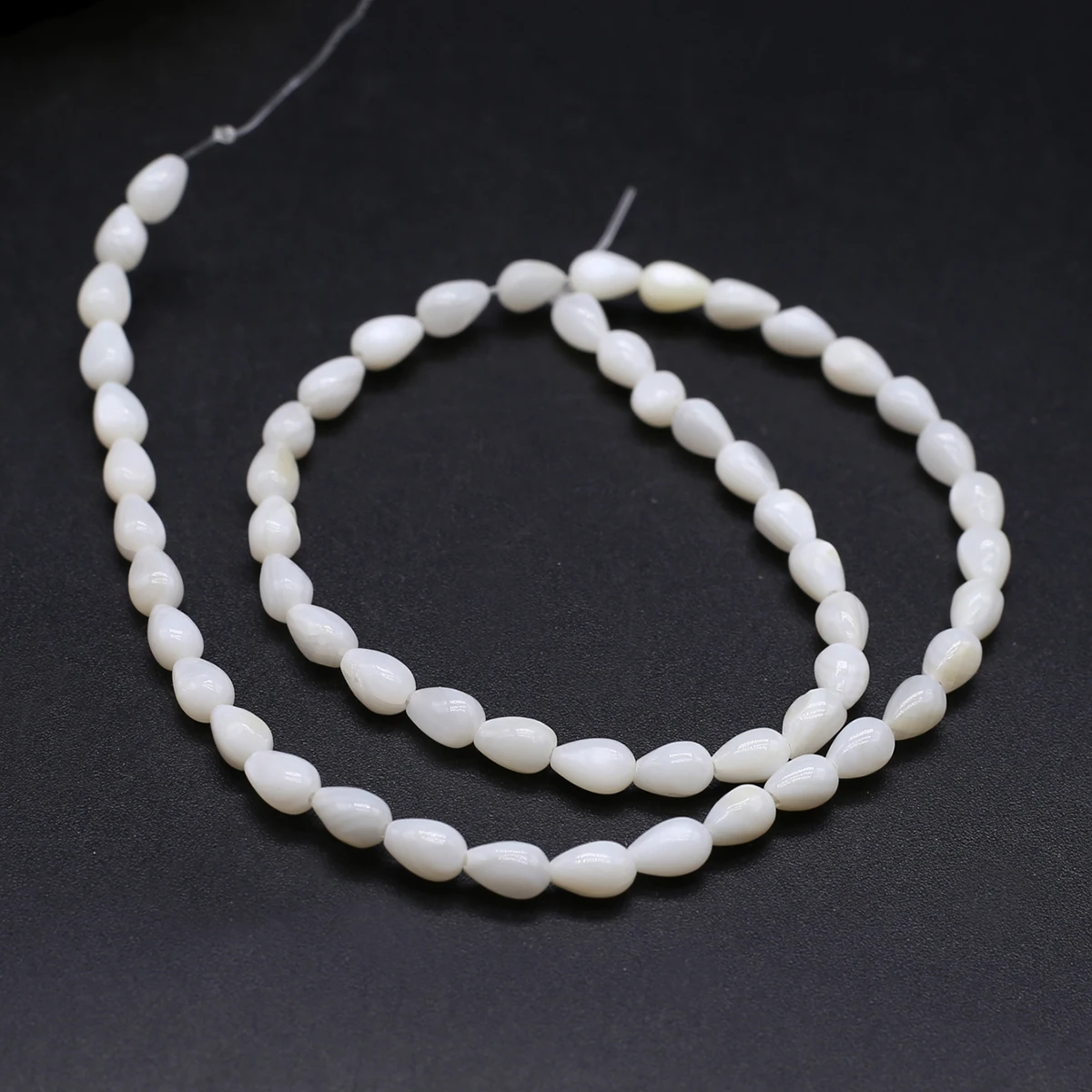 

Natural Freshwater Shell Beads Drop-Shaped Isolation Bead 4x6 MM For Jewelry Making DIY Necklace Bracelet Earrings Accessory