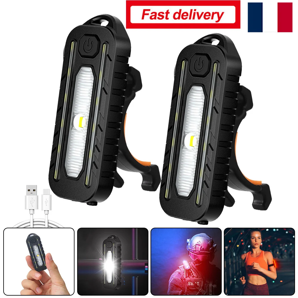 

Портативный мини-фонарь с USB, красный и синий цвет