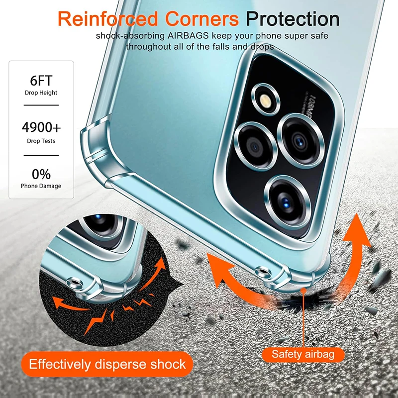 Противоударный силиконовый мягкий чехол для Huawei Honor 200 90 70 50 Lite Pro ультратонкая