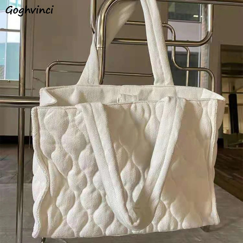 

Large Capacity Shoulder Bags Women Cotton Fabric Outdoor Casual Tote Bag New Chic Design Portable Female Handbags Korean Leisure