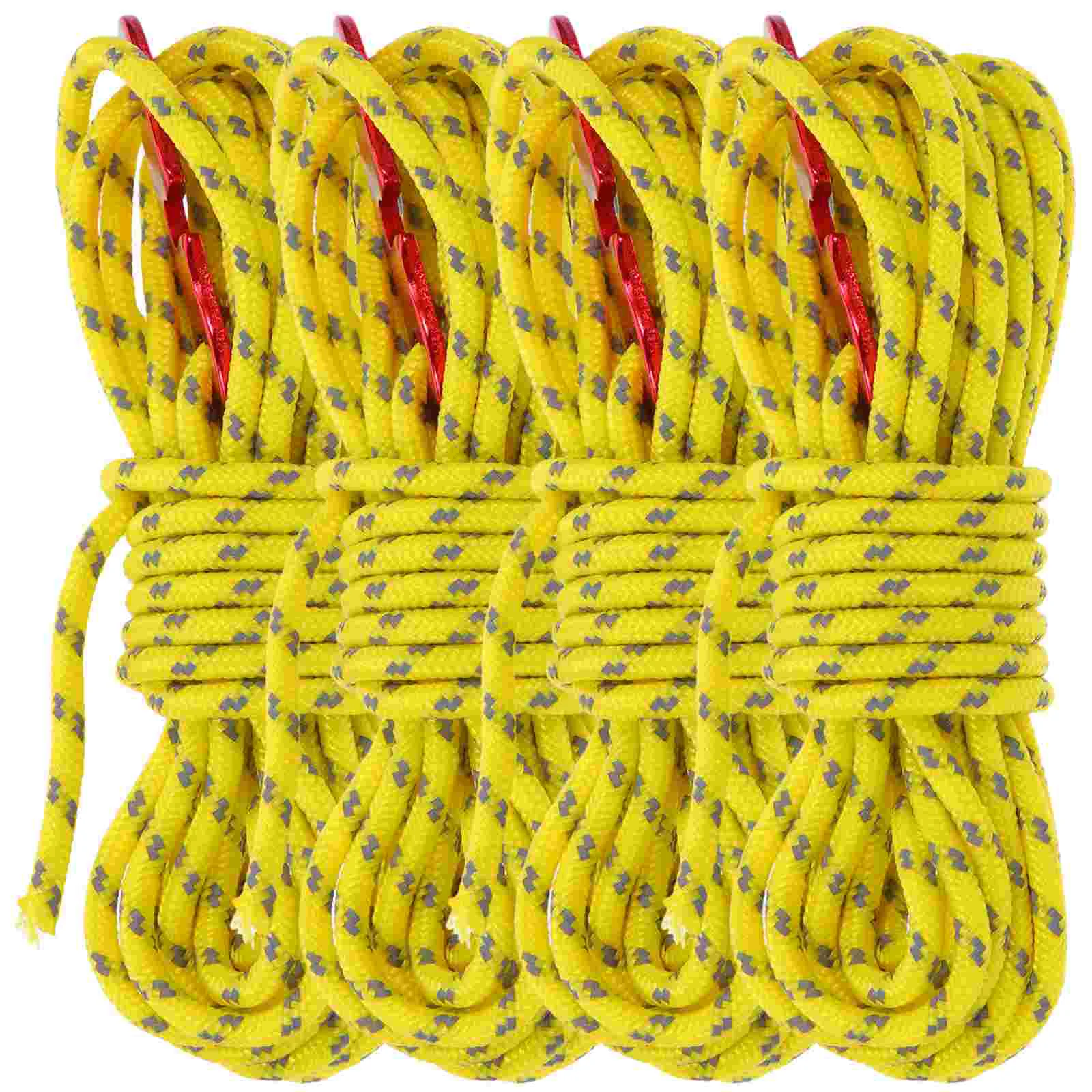 

Tent Rope Camping Cord Reflective Guy Lines Line Tarps Accessories Tensioner Outdoor String Stakes Cords Lightweight Aluminum