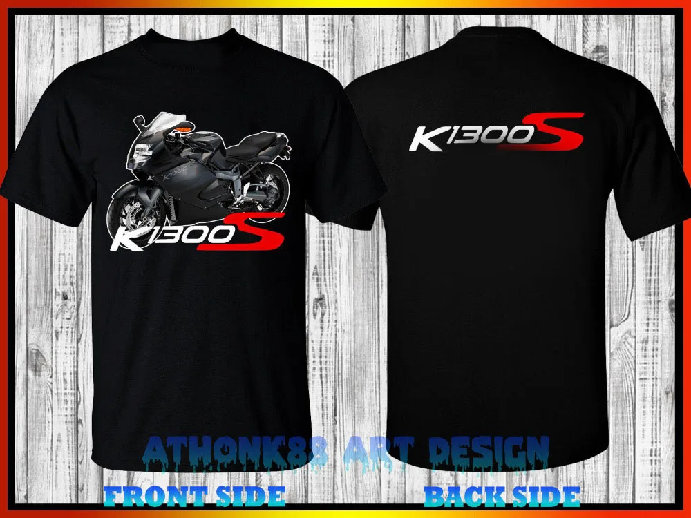 

Fashion Brand Design T Shirts Hot Sale 100% Cotton Cool K1300S Black Motorcycle Fans Tee T-Shirt Size S-3Xl Sexy T Shirts