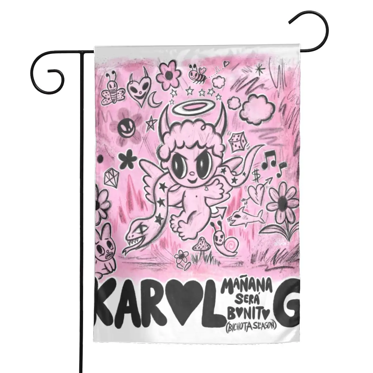 Под заказ всесезонный Садовый флаг Karol G Bichota 12x18 дюймов двусторонний наружный Reggae