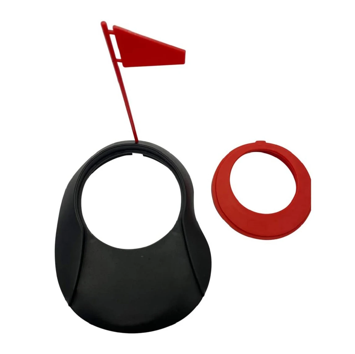 Зеленая кружка для игры в гольф, кружка с отверстиями для тренировок, резиновая кружка с отверстиями, мягкая зеленая кружка с флагом