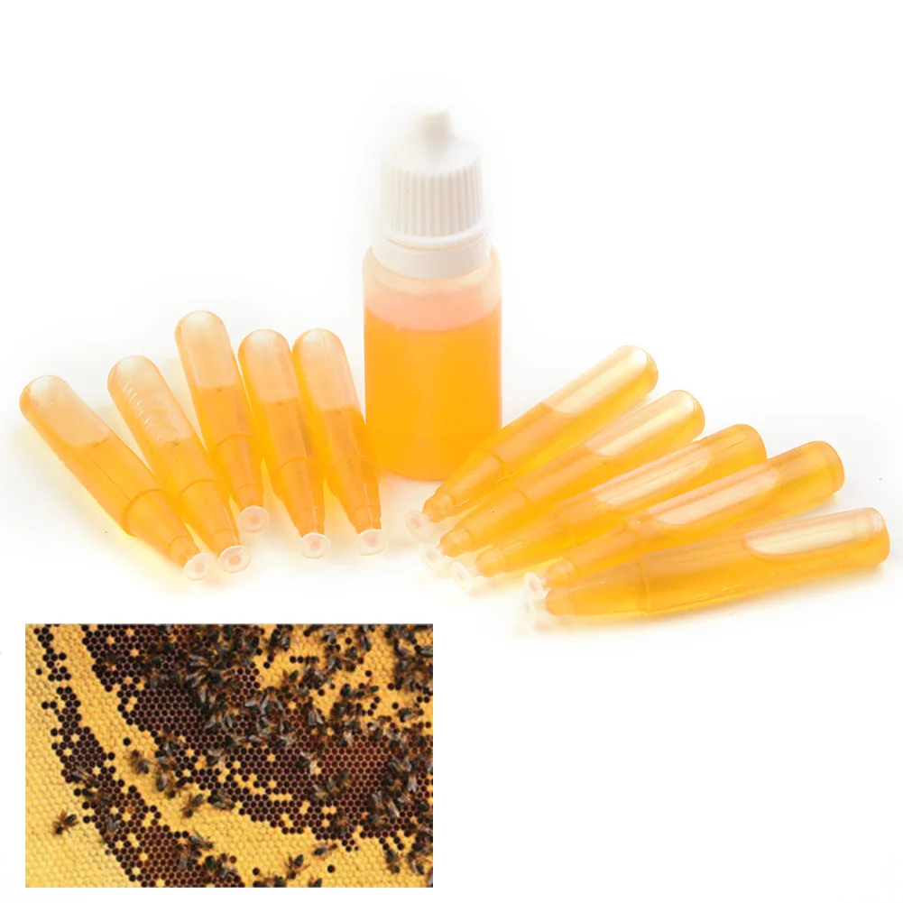 

10pcs 2ml Bee queen pheromone Bee Swarm Attractant Lures Bait Trap tool Beekeeping Hive Honey For Beekeeper garden