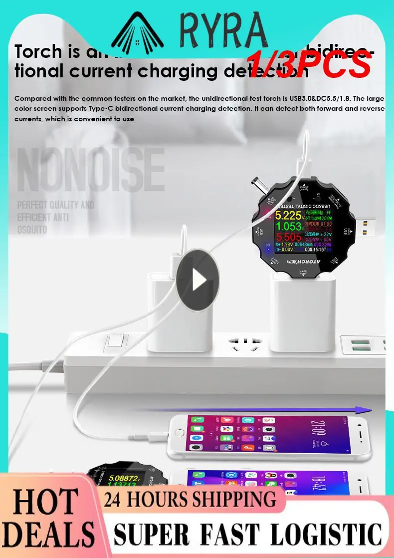 

1/3PCS DC5.5 DC5525 digital voltmeter amperimetro voltage current meter ammeter detector notebook power bank charger usb tester