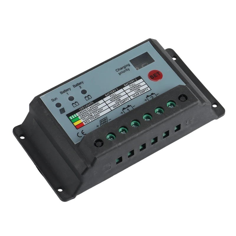 20 А регулятор солнечного зарядного устройства с двойной батареей подходит для