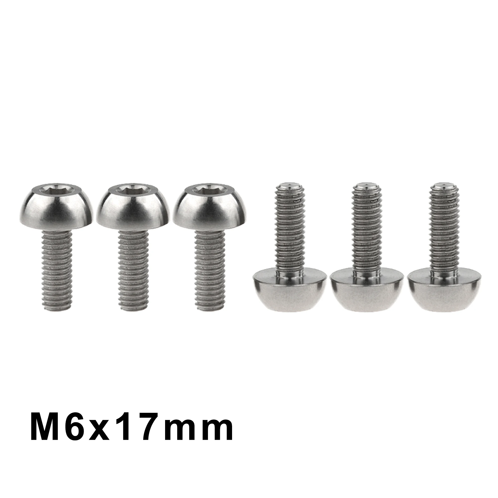 Weiqijie 6 шт. титановый болт m6x17 мм винты с шестигранной головкой для дискового ротора Honda мотоцикла