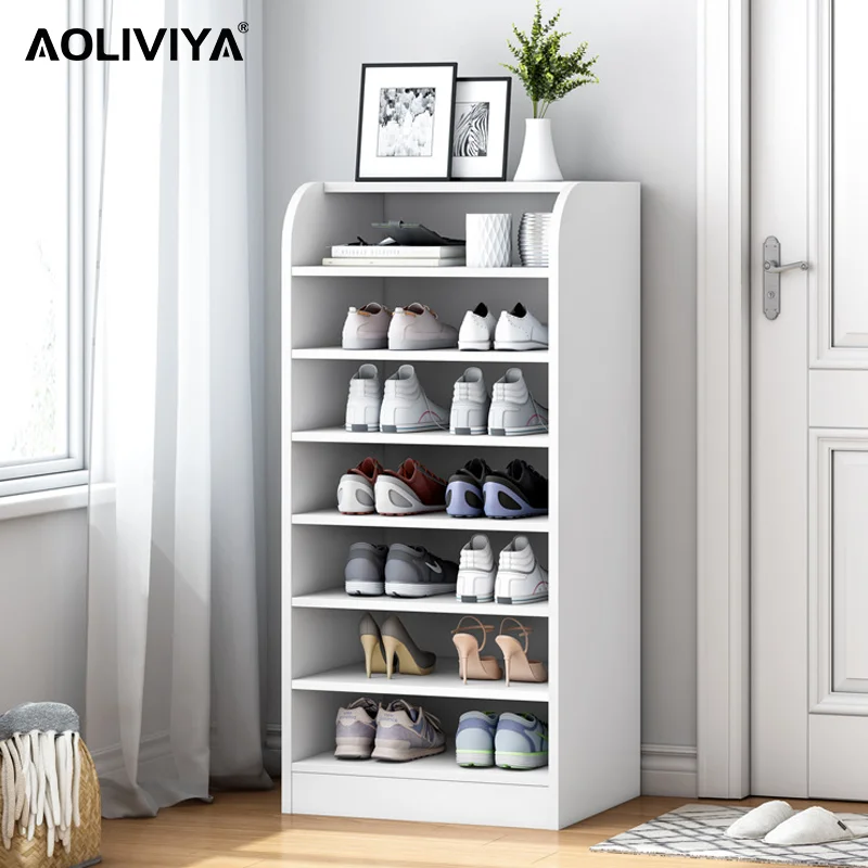 

Шкаф для обуви AOLIVIYA для маленькой квартиры, домашняя дверь, Высокая вертикальная стойка для обуви для крыльца, балкона, Простая Стойка для обуви