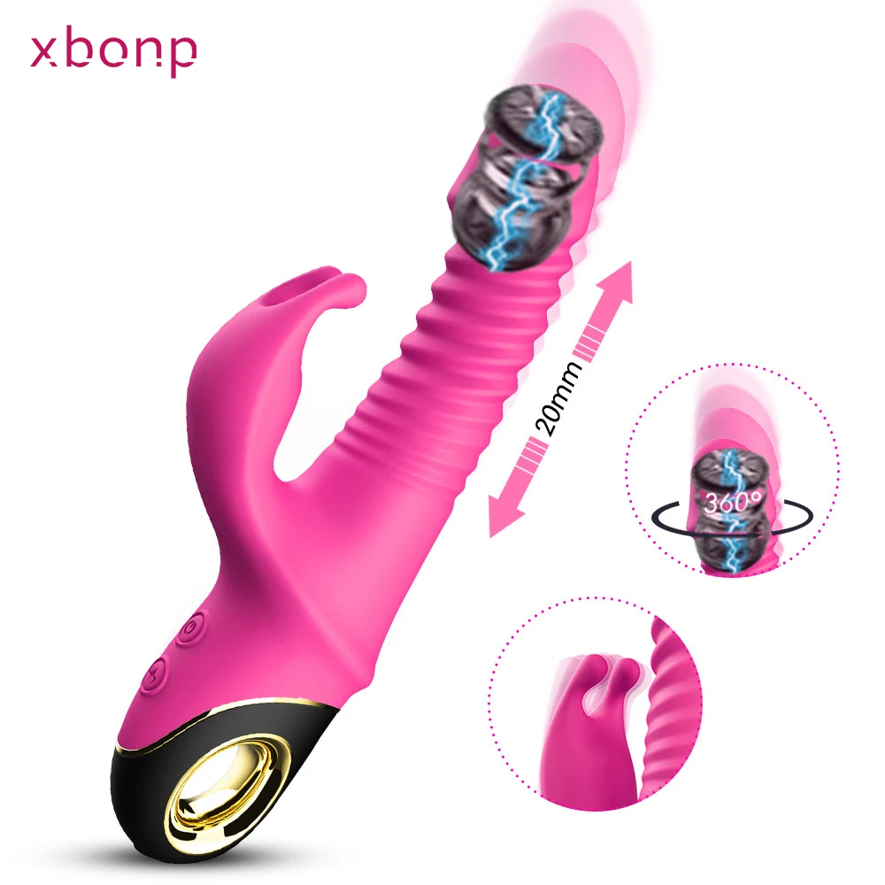 

G Spot Vibrator for Women Dildo 360 Degree Thrusting Vibrating Vaginal Clitoral Stimulator Masturbator Sex Toys for Female